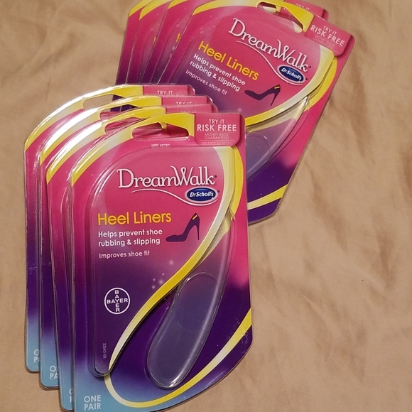 NWT! TWO (2) Sets/Pairs of Dr. Scholl's DreamWalk Gel Heel Liners! - Picture 4 of 14